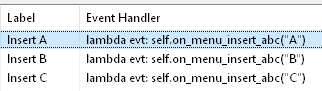 lambda evt: self.on_menu_insert_abc("A")